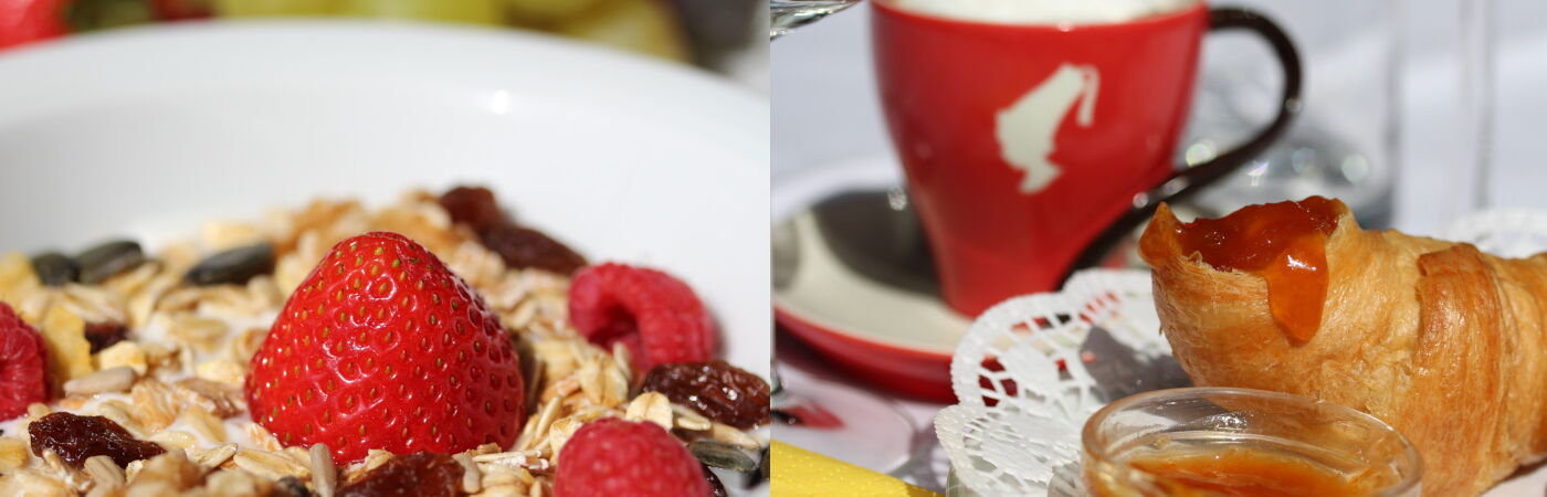 Reichhaltiges Frühstücksbuffet